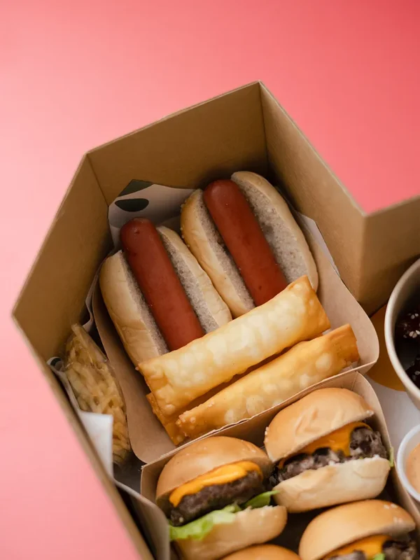 Mini hot dogs Hot Love Box